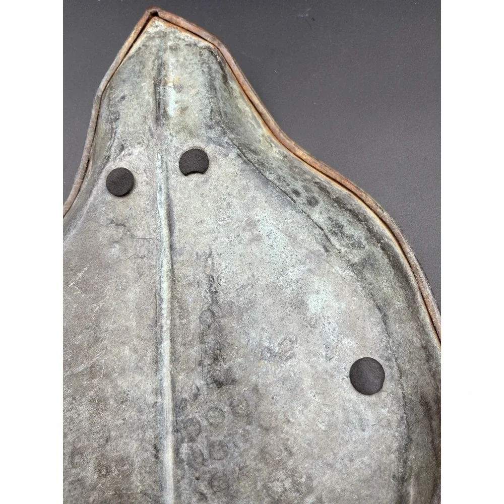 Pier 1 Metal Leaf Tray Verdigris Patina‎ Decorative Dish 23in